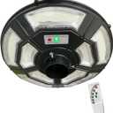 4000W Outdoor Street Light Head, Solar Powered, IP65 Waterproof, 350000LM 750 LEDs, Dusk to Dawn, Timer, Landscape Path Lamps, Post lamp with Remote for Lawn Pathway Driveway Yard
