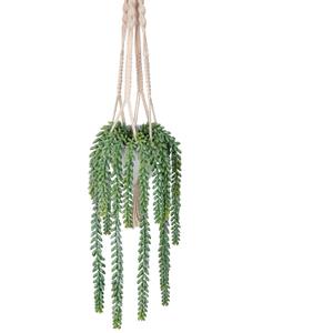 Fake Hanging Plants Mixed Fake Succulents Artificial Hanging Plants Realistic Hanging Succulent Fake Plants with Pot 20.5'' Faux Hanging Plants Indoor for Home Bedroom Porch Wall Window Sill Decor