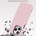 Jusy Compatible with MagSafe Polka Dot Case for iPhone 14 Pro Max, Cute Aesthetic Polka Dots Magnetic Phone Case, Soft TPU and Hard PC Protective Phone Cover for Women GirlsMatte - Pink