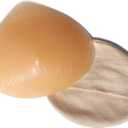Silicone Breast Form Triangle Bra Inserts Mastectomy Prosthesis Padding Enhancers One Piece (M)
