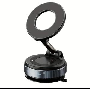 2026 Magnetic Phone Holder with Upgraded Aluminum Alloy, 360 Rotatable & Foldable Design, Vacuum Suction Cup Mount for Car Dashboard, Bathroom Tiles, Glass Surfaces - Car Electronics Accessories