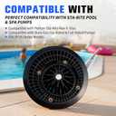for Pentair Sta-Rite 5P2R Max-E-Glas/Dura-Glas Pool Pump Wet End Assembly, Inground Pool & Spa Pump, Clamp Band, Strainer Basket, Clear Lid & O-Rings, 5P2R Pump Kit