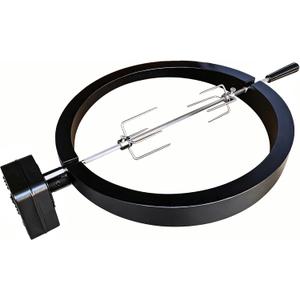 Rotisserie for 18 Large Big Green Egg / Kamado Joe Classic Joe series, Rotisserie Accessory Attachment with Stainless Steel Spit Replace #KJ-TISSERIENA, Rotisserie Ring Kit Rods up to 20 lbs of Food