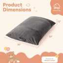 HUGHEAVEN Comfy 3-in-1 Kids Bean Bag Chair, Removable Cover Floor Chair, 51"D x35"W x 12"H