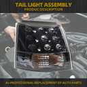 Dasbecan Left Driver Side Tail Light Assembly Compatible with 07 08 09 10 11 12 13 Mitsubishi Outlander EX Rear Brake Lamp