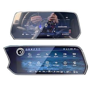 EUEKY 2pcs 2025 2026 Tahoe Suburban Tempered Glass Screen Protector Accessories 2025 2026 Tahoe Suburban Dash 11'' & 17.7" Nav. Screen Protector 2025 Tahoe z71 Suburban