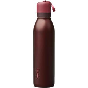Owala FreeSip Twist Insulated Stainless Steel Water Bottle with Straw for Sports and Travel, BPA-Free, 24-oz, Black Cherry