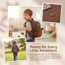 Simple and modern school backpacks suitable for girls, lightweight and durable student backpacks suitable for girls (brown, Large)