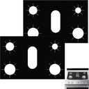 Stove Top Liners for Gas Burners compatible with Samsung Stove Top Protector Replacement upgrade Stove Protectors for Gas Stove Top Reusable Easy to Clean 2PCS