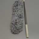 DELUX Microfiber Feather Duster Extendable Duster with 100 inches Extra Long Pole, Bendable Head & Long Handle Dusters for Cleaning Ceiling Fan, High Ceiling, Blinds, Furniture & Cars Gray