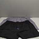 BAMBOO COOL Men's Boxer Short 2-Pack Bamboo Boxers for Men Classic Relaxed Fit Stretch Short XXXL Black & Grey