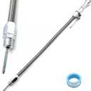 Stainless Steel Flexible Oil Dipstick Tube Kit Screw-in Mount Oil Pan for Ford SB 289 302 351W BB 429 460