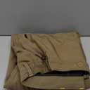 Toomett Men's Snow Pants Skiing Winter Insulated Soft Shell Outdoor Fleece Lined Hiking Pants with Zipper Pockets,MH4409,Khaki,34