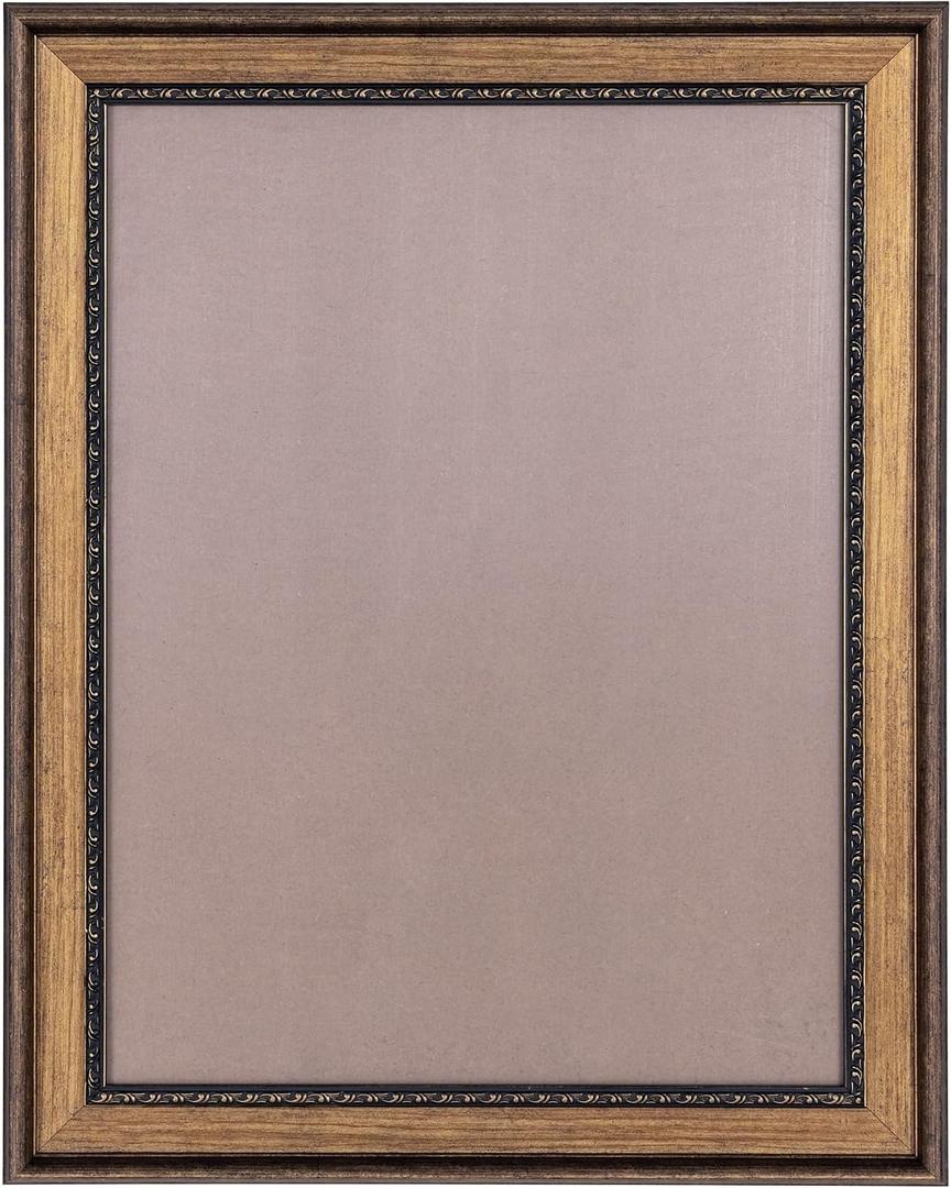18x24 inches Picture Frames for Collage Wall Art Decor: Rustic Framed for 18 by 24 Photo Frame, Artwork Painting Frame, Gallery Art Display, Brown Antique Frame 18x24
