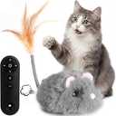 Cat Toys for Indoor Cats,4-Direction Remote Control Cat Toy 2026 Newly Upgraded Interactive Cat Toy Mouse with Detachable Tires Stuffed Mouse Gifts for Cats
