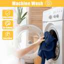 Rectangle Table Cloth, Waterproof Elastic Fitted Tablecloth for 4 Foot Folding Tables, Washable Polyester Tablecloths for Picnic, Camping, Outdoor (Navy Blue, 30"x48")