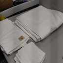 White Bath Towel Set of 6 - 100% Cotton Highly Absorbent Towels for Bathroom, 2 Luxury Bath Towels 650GSM, 2 Hand Towels, 2 Washcloths