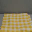 DII Checkered Tabletop Collection 100% Cotton, Machine Washable, Table Runner, 14x108, Yellow