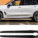 Side Skirts Compatible with 2019 2020 2021 2022 2023 2024 2025 BMW G05 X5 M Sport Left Right Side Skirt Rocker Panel Kit(Glossy Black)