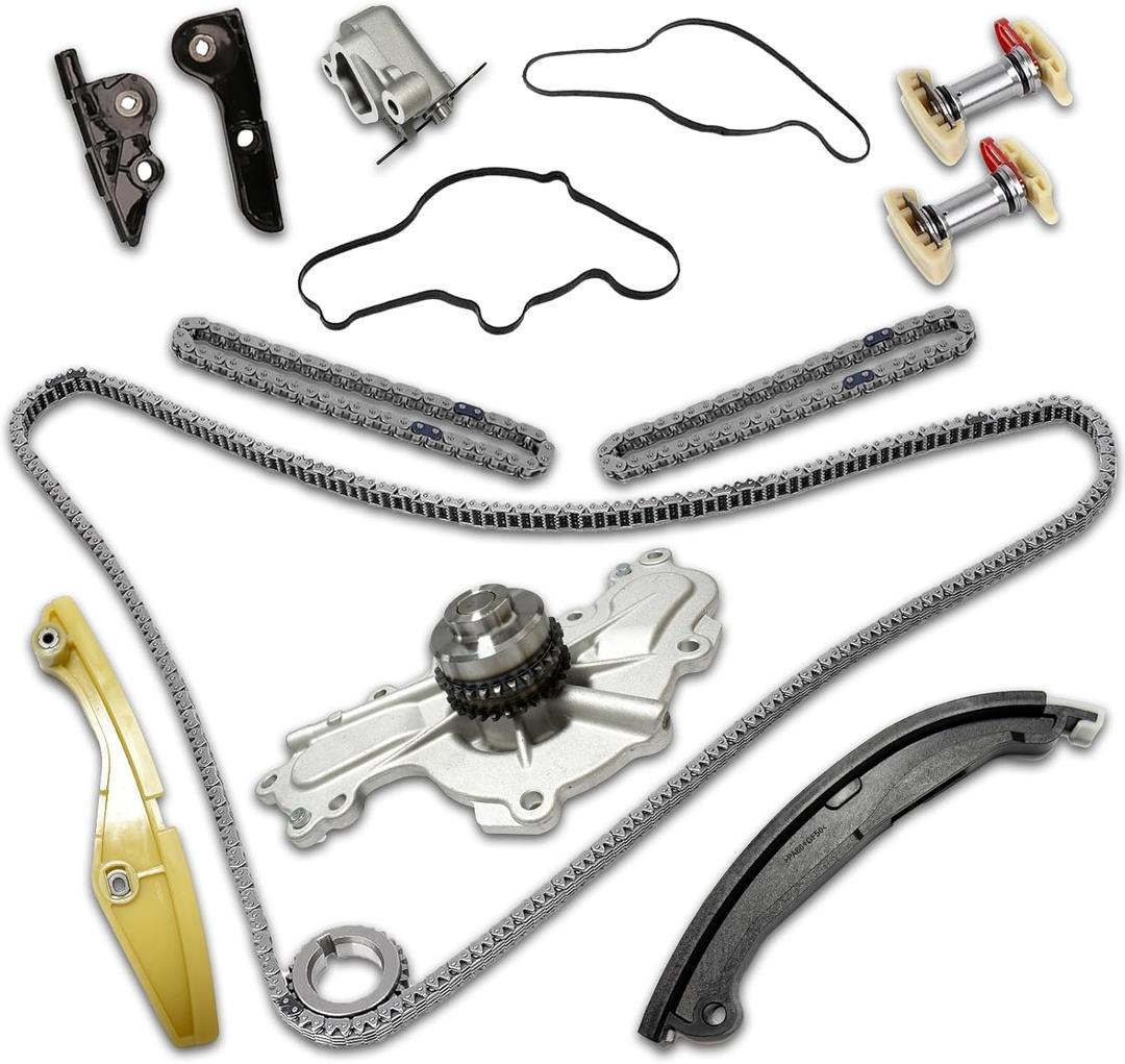 3.5 Timing Chain set with Water Pump for 2011-2019 Ford Explorer/Edge/Taurus/Flex 3.5L 3.7L V6,Replace for BL3Z-6268-A AT4Z-6268-A
