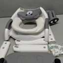 Potty Training Seat SKYROKU Potty Training Toilet with Step Stool Ladder, for Kids Boys Girls Toddlers - Comfortable Safe Potty Seat with Anti-Slip Pads Ladder 8838-Grey