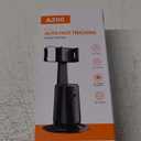 Auto Face Tracking Tripod 360 Rotating Cell Phone Photo and Video Kits Stand, No App, Camera Stand with Remote and Gesture Control, Rechargeable Smart Shooting Stand for Live Recording TiktokBlack