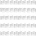 uxcell 50pcs PP Plastic Disc Top Caps, 28/410 Replacement Press Caps Durable Dispensing Lids for Squeeze Bottles, Refillable Bottles, Plastic, Empty, Shampoo, Clear