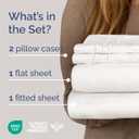 Queen Size 4 Piece Sheet Set - Comfy Breathable & Cooling Sheets - Hotel Luxury Bed Sheets for Women & Men - Deep Pockets, Easy-Fit, Extra Soft & Wrinkle Free - Antique White Oeko-Tex Bed Sheet Set