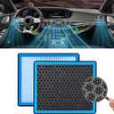 Cabin Air Filter Automotive Replacement CF10285, Activated Carbon Cabin Air Filter for 4Runner Highlander RAV4 Camry Corolla Sequoia Sienna Avalon Matrix Yaris, Air Filters to Adsorb PM2.5 (Blue)