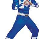 Disguise Men's Blue Ranger Classic Muscle Adult Costume (L/XL (42-46))