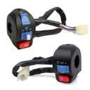 Mokuo Aluminum 7/8" 22mm Handlebar Switch Control Assembly Set Fit for Disc Brake System GY6 50cc 125cc 150cc 139QMB 152QMI 157QMJ Moped Scooter Motorcycle