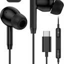 Wired Earbuds USB-C Headphones for Samsung Buds Galaxy S26 S25 Ultra S24 A17 A16 A36 A6 Apple Wired iPhone 17 17Pro Air Pods16e 16 Pro Max 15 Plus in-Ear Buds Type C Earphones Usbc Corded Auriculares