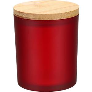 METALLIXITY 10oz Glass Candle Jars with Bamboo Lids, Matte Red
Empty Candle Containers for Candle Making DIY Home Decor Gift Crafting