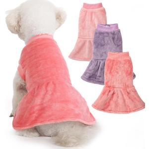 FabriCastle Dog Dress Clothes, 3-Pack Sweaters XS Small for Dogs Girl & Cats, Ultra Soft Warm Pet Coats for Winter, Female Puppy Apparel, Doggy Outfits XXS  XL (Pink,Violet,Rosepink, Small)