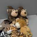 Elcoho 15 Pieces Safari Stuffed Animals Plush Toy 9.8 Inch Jungle Animals Stuffed Toys Cute Zoo Stuffed Animal Plushies Toys for Birthday Party Supplies Gifts Class Award