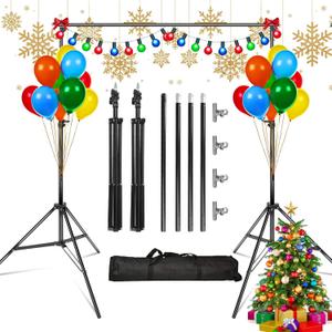 iMounTEK Backdrop Stand for Parties, Photographic Studio Photo Backgrounds 10ft Adjustable Photo Backdrop Stand Kits with a Carrying Bag Photo Backdrop Stand for Photography/Wedding