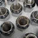 MIKKUPPA M14x1.5 Lug Nuts - Replacement for Chevy Silverado 1500 Traverse Colorado Tahoe, GMC Sierra Savana Aftermarket Wheel, Chrome 24pcs Wide 23mm Closed End Bulge Acorn One-Piece Tire Lug Nut