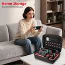 PPKKAI Switch 2 Case for Nintendo Switch 2(2025), Portable Hard Shell All Protective Travel Bag with 14 Game Cards Slots, All in One Carrying Case for Switch 2 Accessories Console Dock Pro Controller (Black)