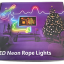 LED Neon Rope Lights 50ft, App & Remote, RGB Multicolor, Sync to Music