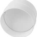 Vent Systems 4" Inch Backdraft Damper  Pack of 2  White Plastic One-Way Airflow Ducting Insert  Easy Installation for Bathroom, Kitchen, HVAC Exhaust System  Compatible with Round Ducts