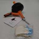 Drain Auger, Clog Remover with Drill Adapter, 25 Feet Flexible Plumbing Snake Use Manually or Powered for Kitchen, Bathroom and Shower Sink, Comes with Gloves (orange)