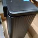 SONGMICS Trash Can, 13 Gallon (50 L), Stainless Steel, with Lid, Pedal
Garbage Can for Kitchen, with Soft Close, Removable Inner Bucket, 15 Trash Bags (Code K) Included, Ink Black ULTB586BZ01