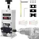 Wire Stripper Machine, 0.06"-1" Wire Adjustable Hand Crank Wire Stripping Machine, Drill Powered Wire Stripping Tool, Copper Wire Stripper for Leftover Cable, Copper Recycling, DIY