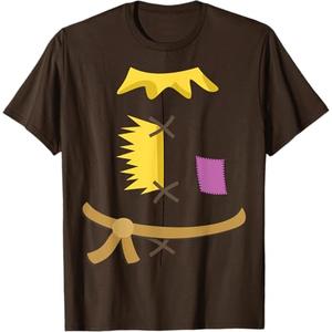 Scarecrow Costume Shirt Halloween Wizard of Oz Patch Vintage T-Shirt XL