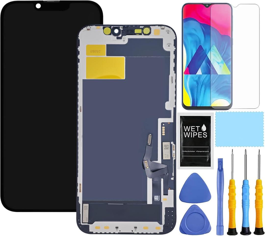 for iPhone 12 Screen Replacement for iPhone 12 Pro Screen Replacement kit for iPhone 12/12 Pro A2172 A2402 A2404 A2341 A2406 A2408 A2407 LCD Display digitizer Touch Screen Assembly Black