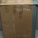 Sweetcrispy 44 Inch Cat Tree Tower, Cat Climbing Tower with Natural Sisal Scratching Posts, Hammock, Pet Condo for Indoor Cats and Kittens Play, Light Grey