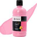 Artecho Acrylic Paint Large Bottle 500ml / 17oz, Pink Craft Paint for Art Supplies, Canvas, Rocks, Wood, Fabric, Ceramic, Non Toxic