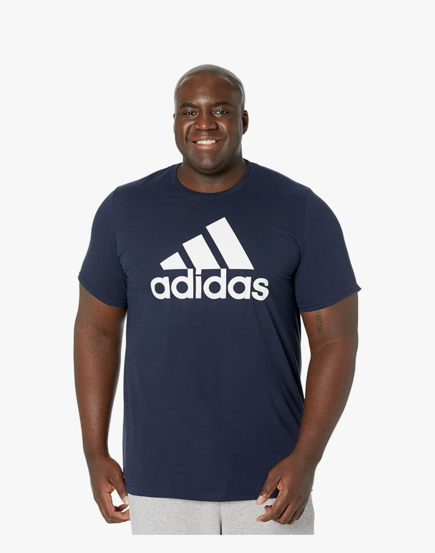 Adidas Men's Basic Badge Of Sport Tee (Medium)
