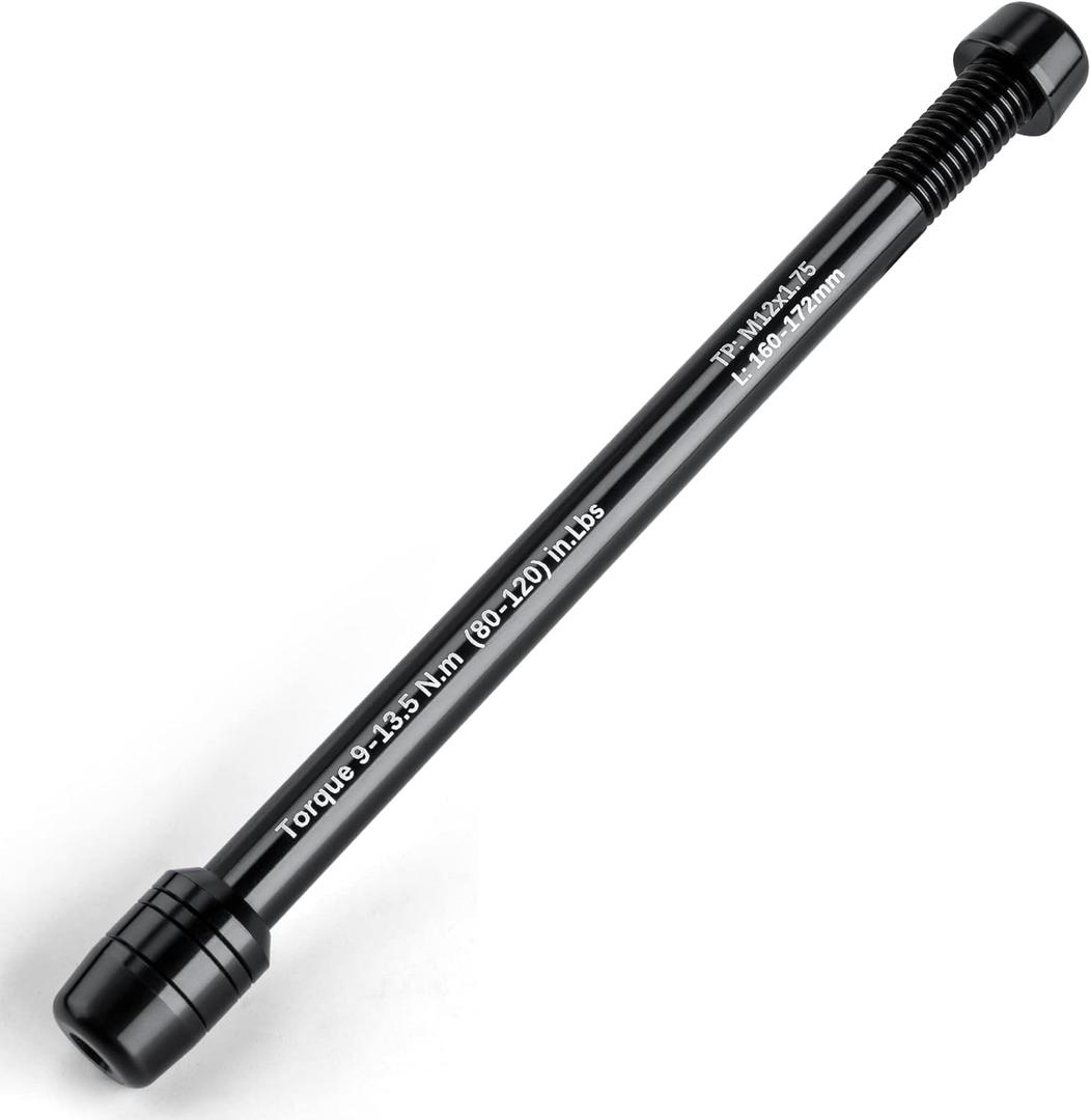 12mm Thru Axles for Bike Trainers - M12 x 1.0/1.5/1.75 Thru Axle Adapter for Rear Wheel Attachment Trainer - Bike Trainer Thru Axles Adapter