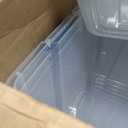 IRIS USA 72 Qt Stackable Plastic Storage Bins with Lids, 6 Pack - BPA-Free, Made in USA - See-Through Organizing Solution, Latches, Durable Nestable Containers, Secure Pull Handle - Clear